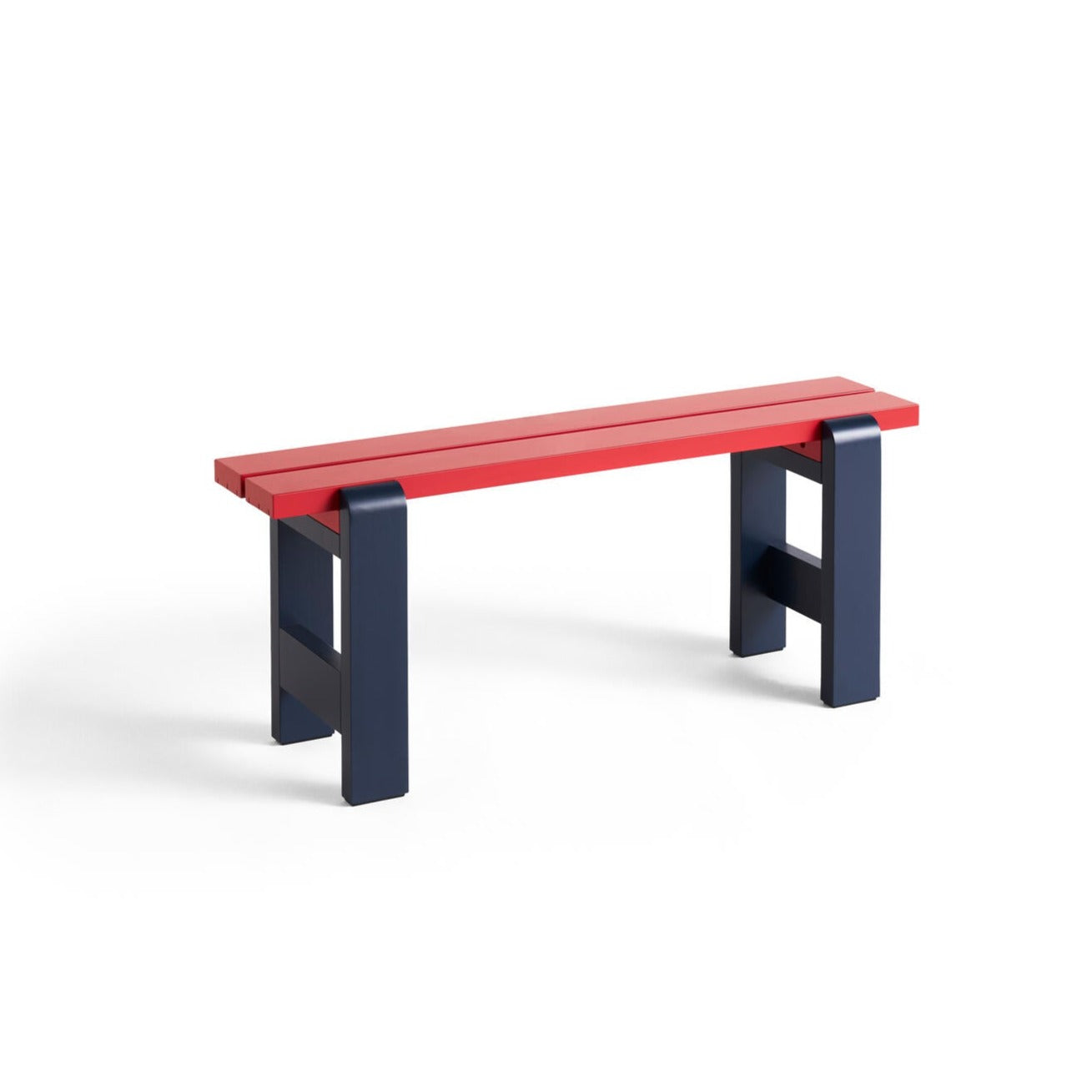 Weekday Duo havebænk - Wine Red/Steel Blue